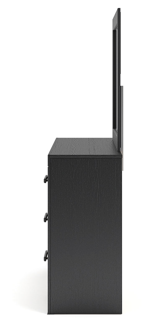 Broachmyn Black/Gray Dresser and Mirror