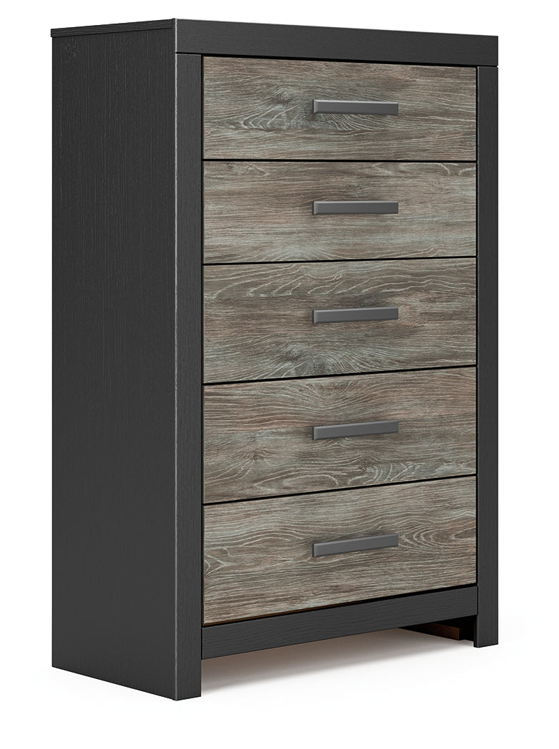Broachmyn Black/Gray Chest of Drawers