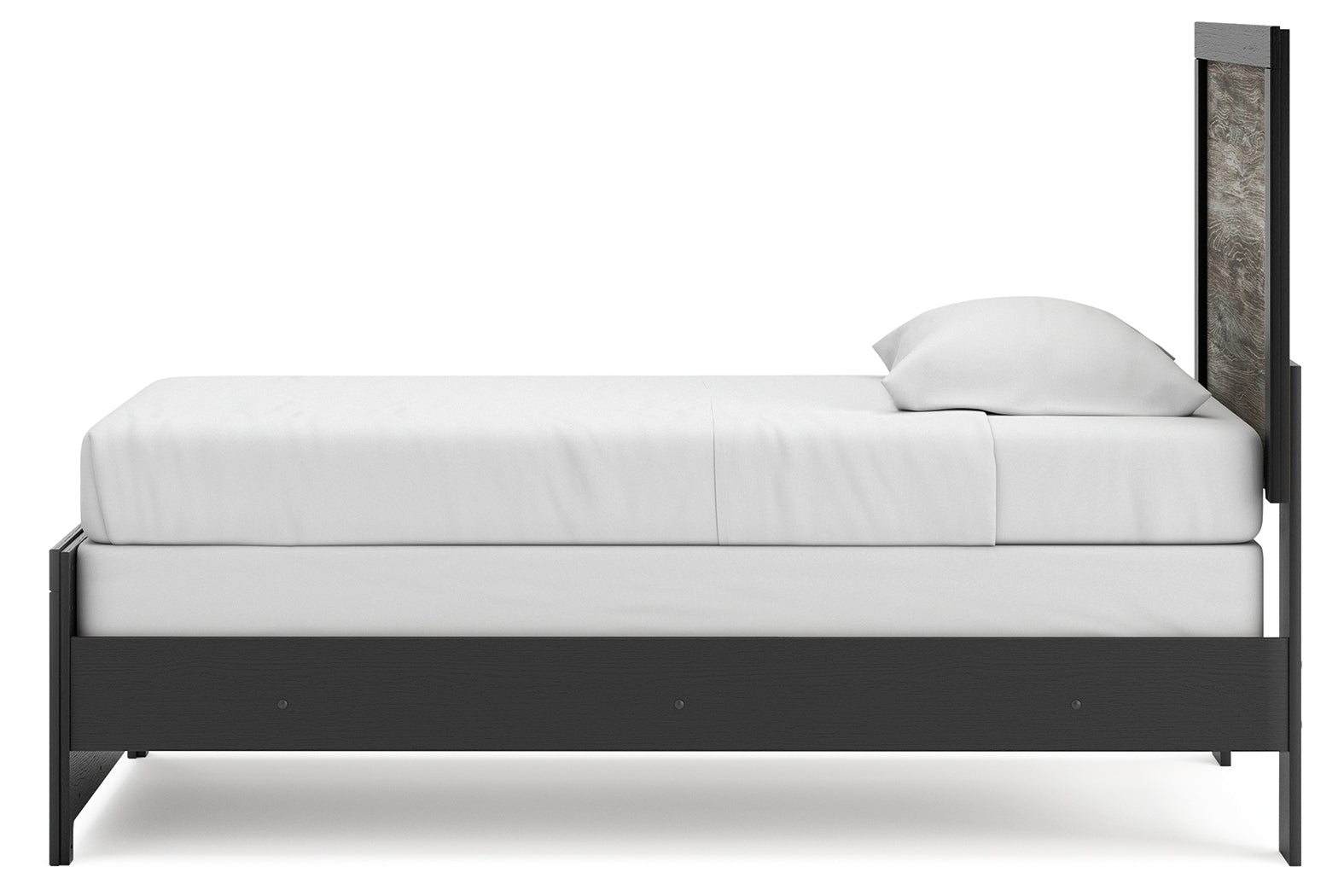 Broachmyn Black/Gray Twin Panel Bed