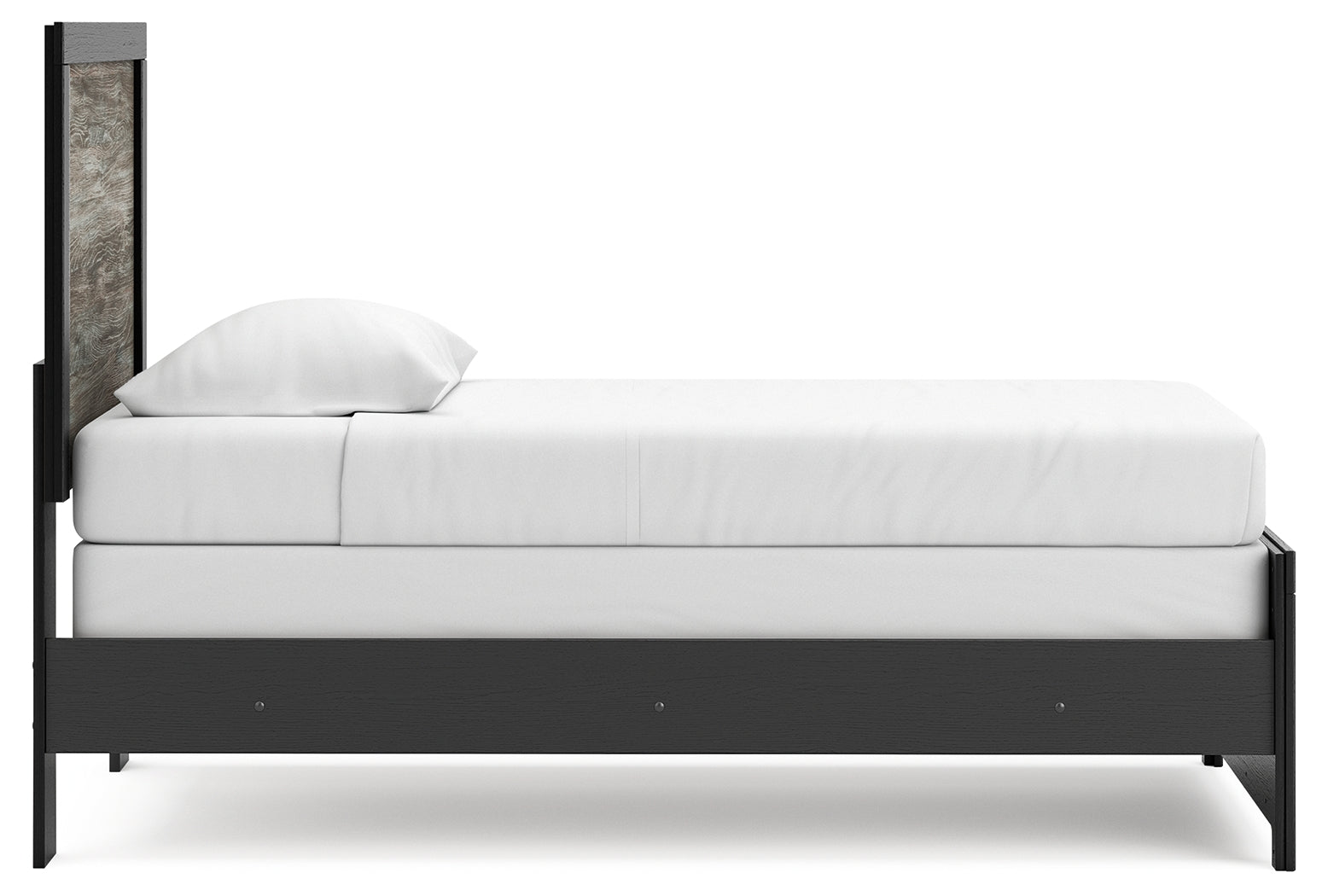 Broachmyn Black/Gray Twin Panel Bed