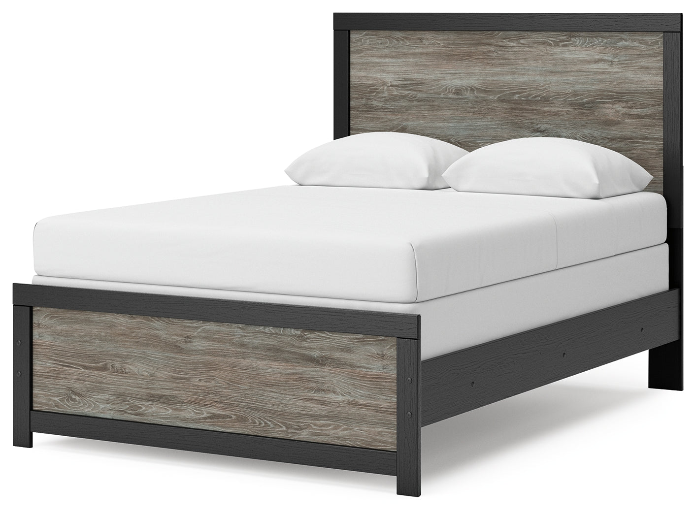Broachmyn Black/Gray Full Panel Bed