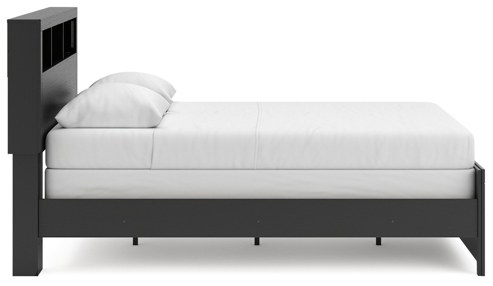 Broachmyn Black/Gray Queen Bookcase Bed
