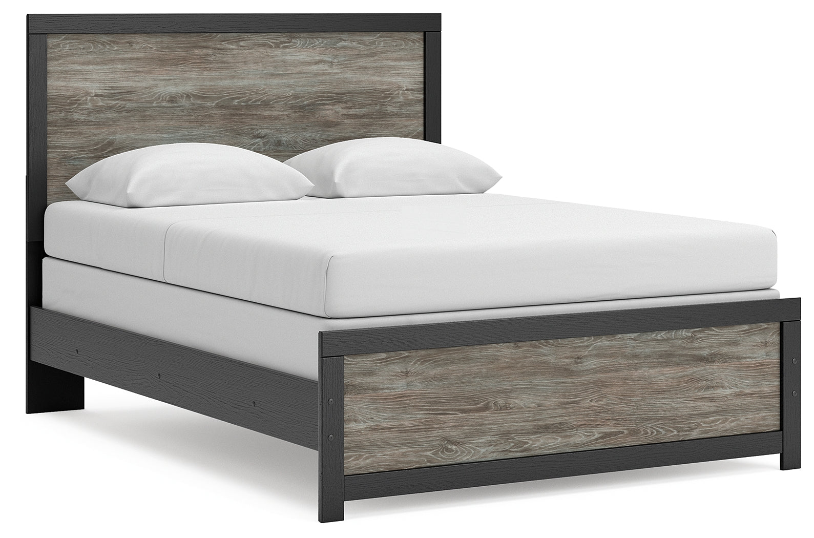 Broachmyn Black/Gray Queen Panel Bed