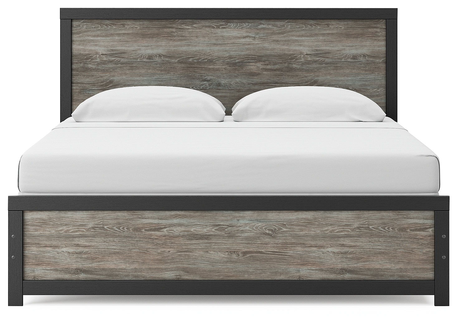 Broachmyn Black/Gray King Panel Bed