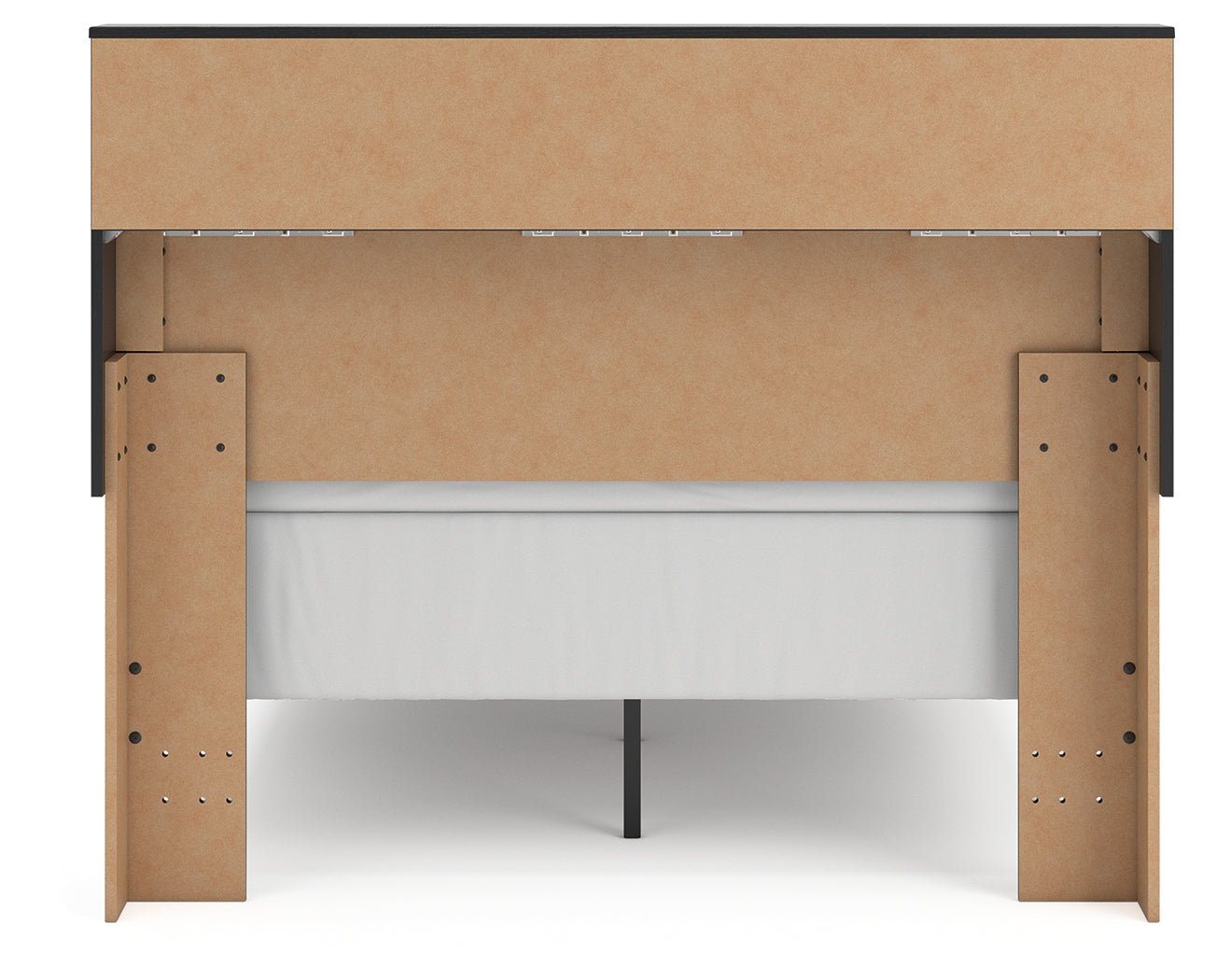Broachmyn Black/Gray Full Bookcase Bed