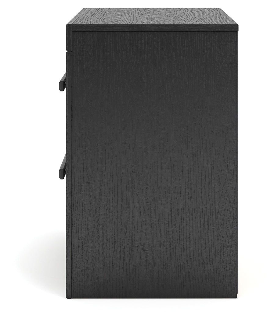 Broachmyn Black/Gray Nightstand