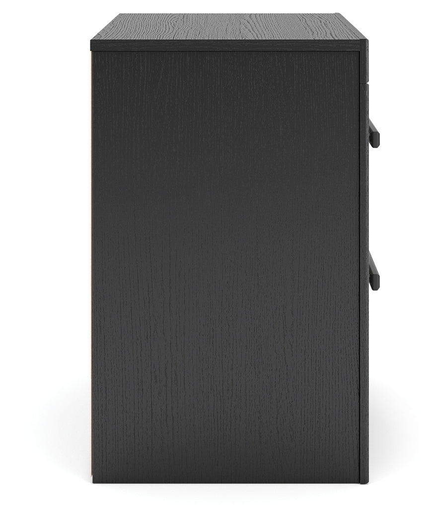 Broachmyn Black/Gray Nightstand