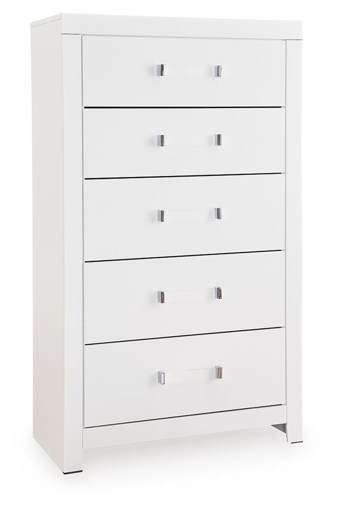 Maeling White Chest of Drawers