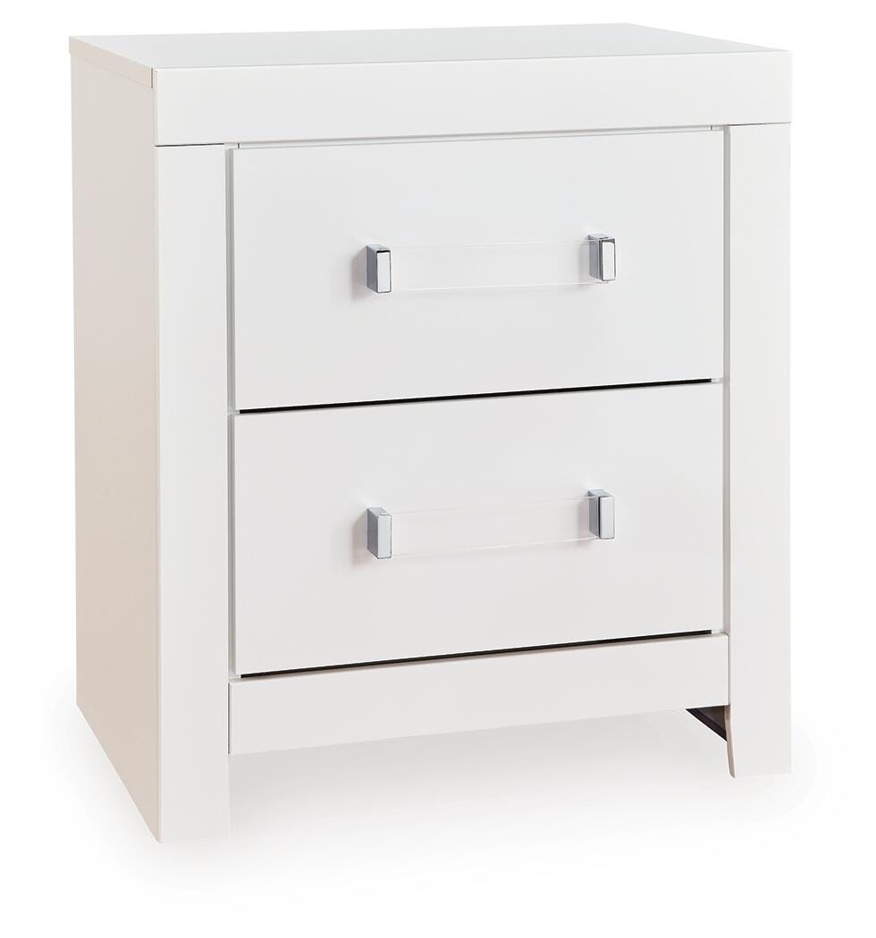 Maeling White Nightstand