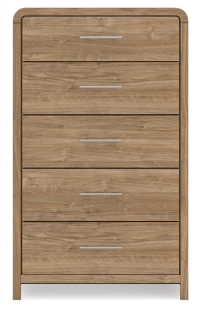 Gramburg Warm Natural Brown Chest of Drawers view 6