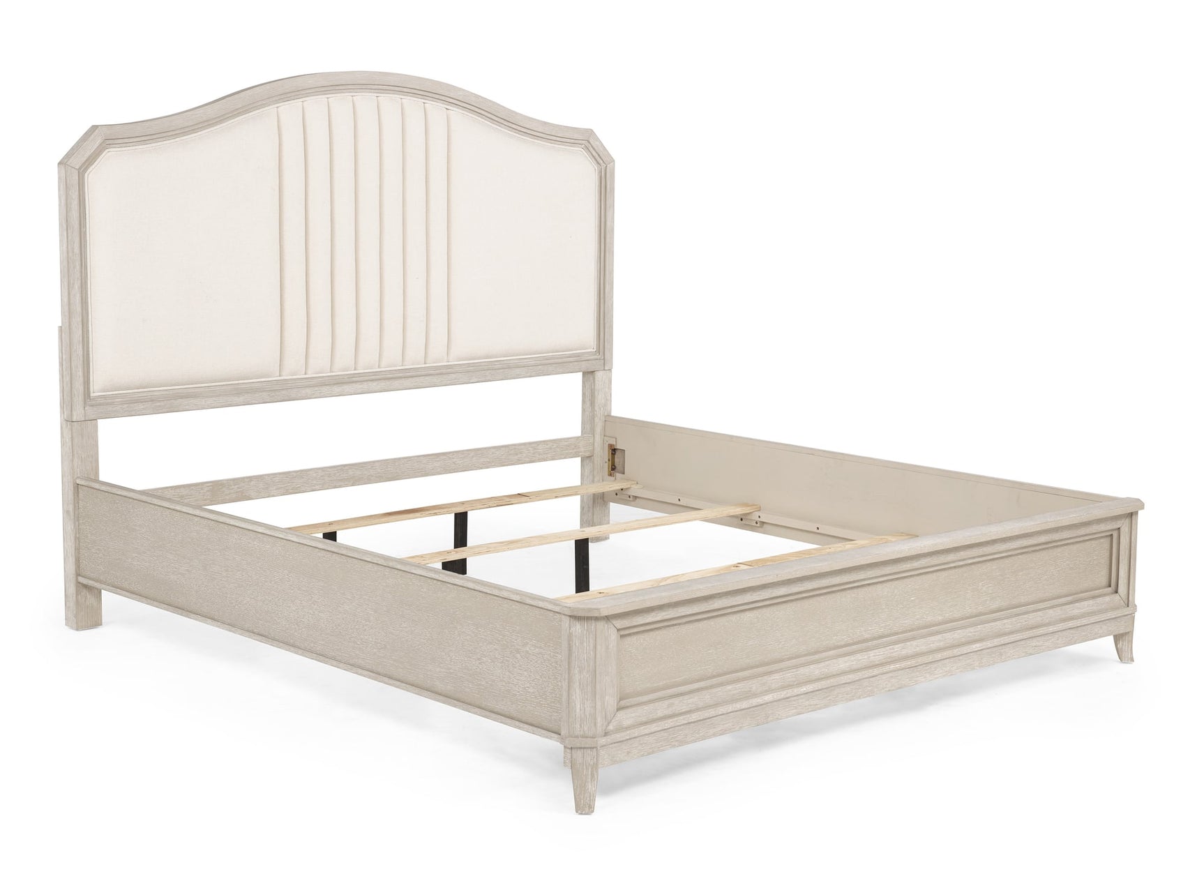 Napoli Cream Upholstered Panel Queen Bed view 3