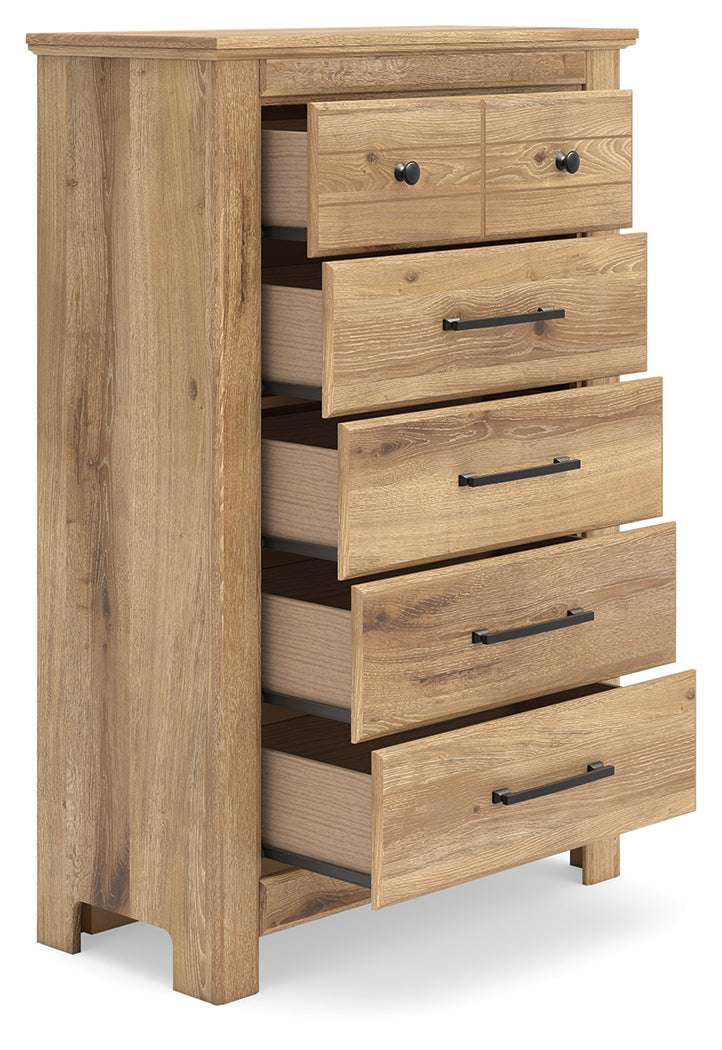 Makidern Tan Chest of Drawers