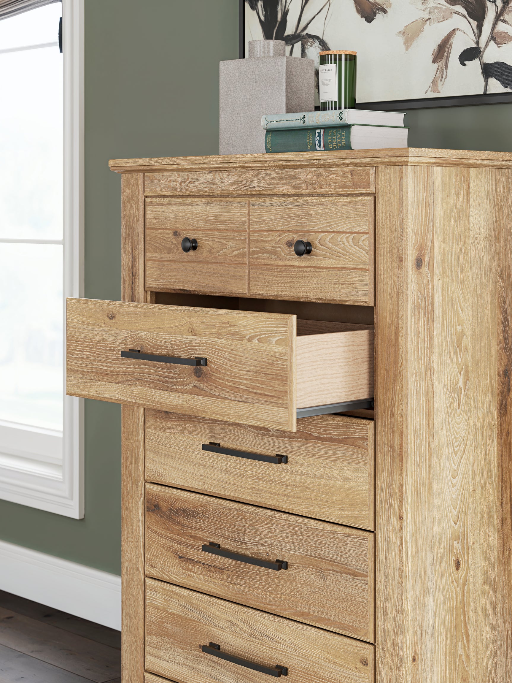 Makidern Tan Chest of Drawers