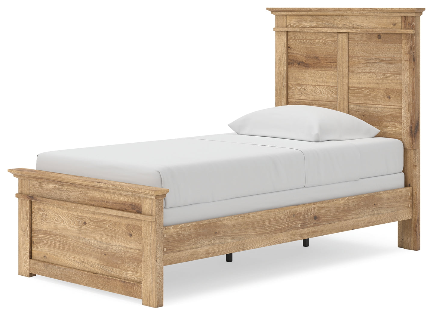 Makidern Tan Twin Panel Bed