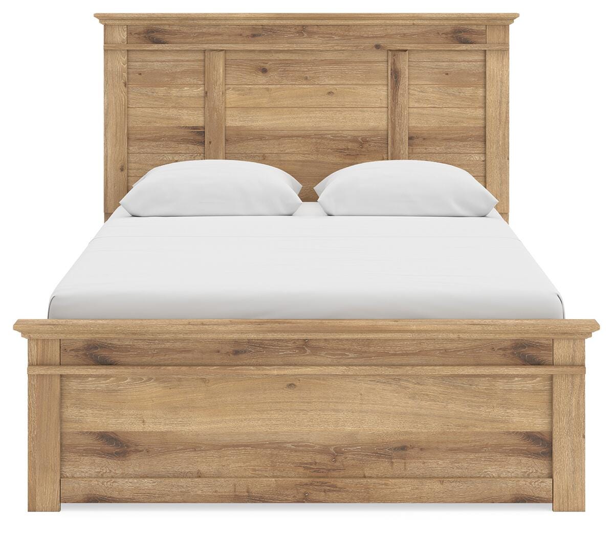 Makidern Tan Queen Panel Storage Bed