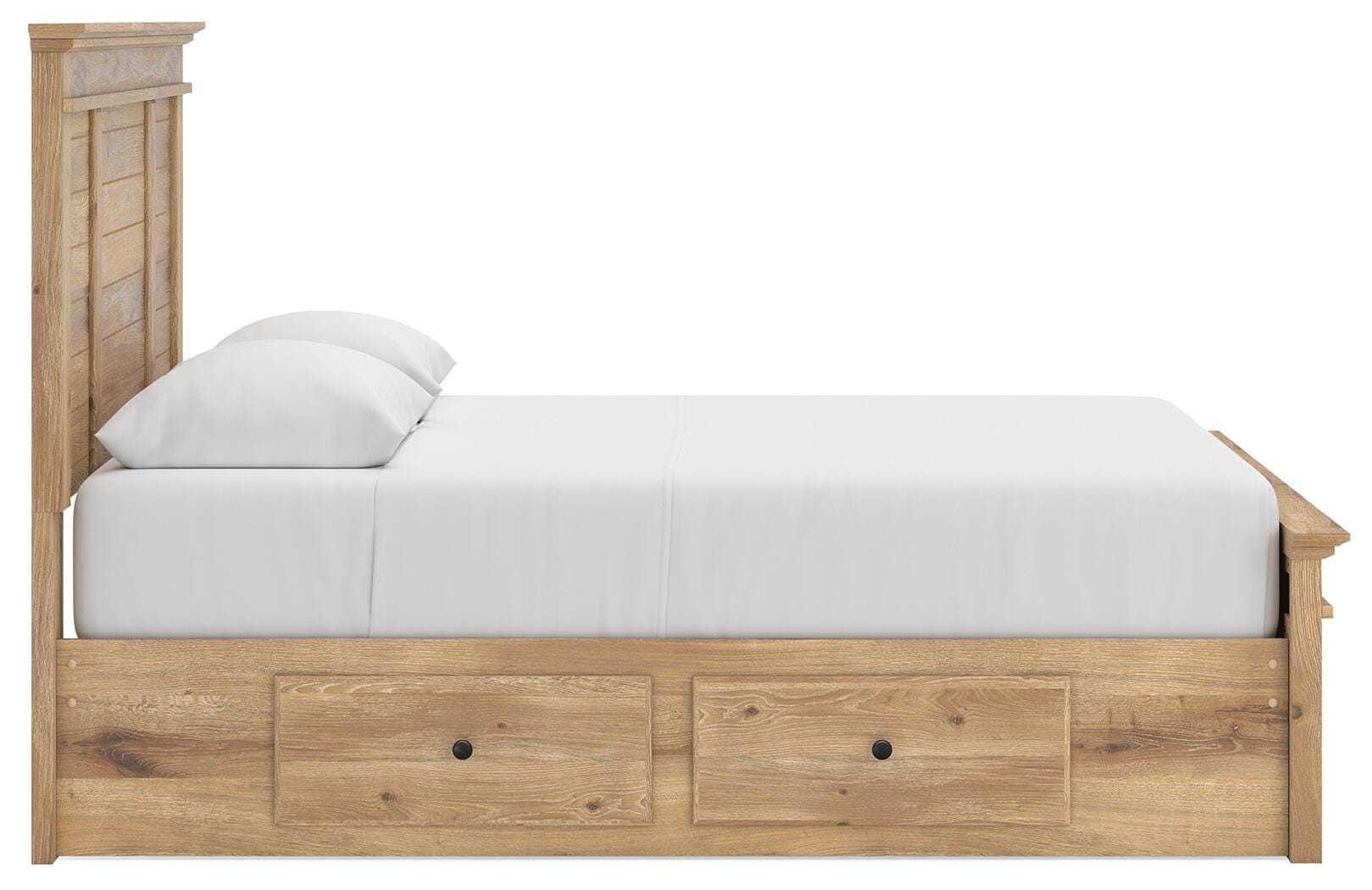 Makidern Tan Queen Panel Storage Bed