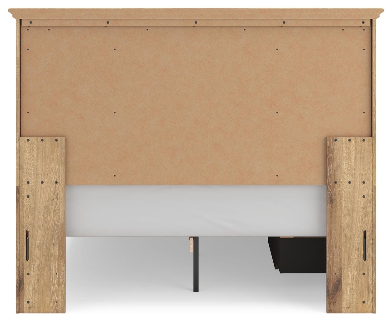 Makidern Tan Queen Panel Storage Bed view 9