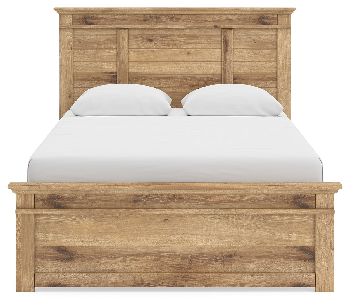Makidern Tan Queen Panel Bed