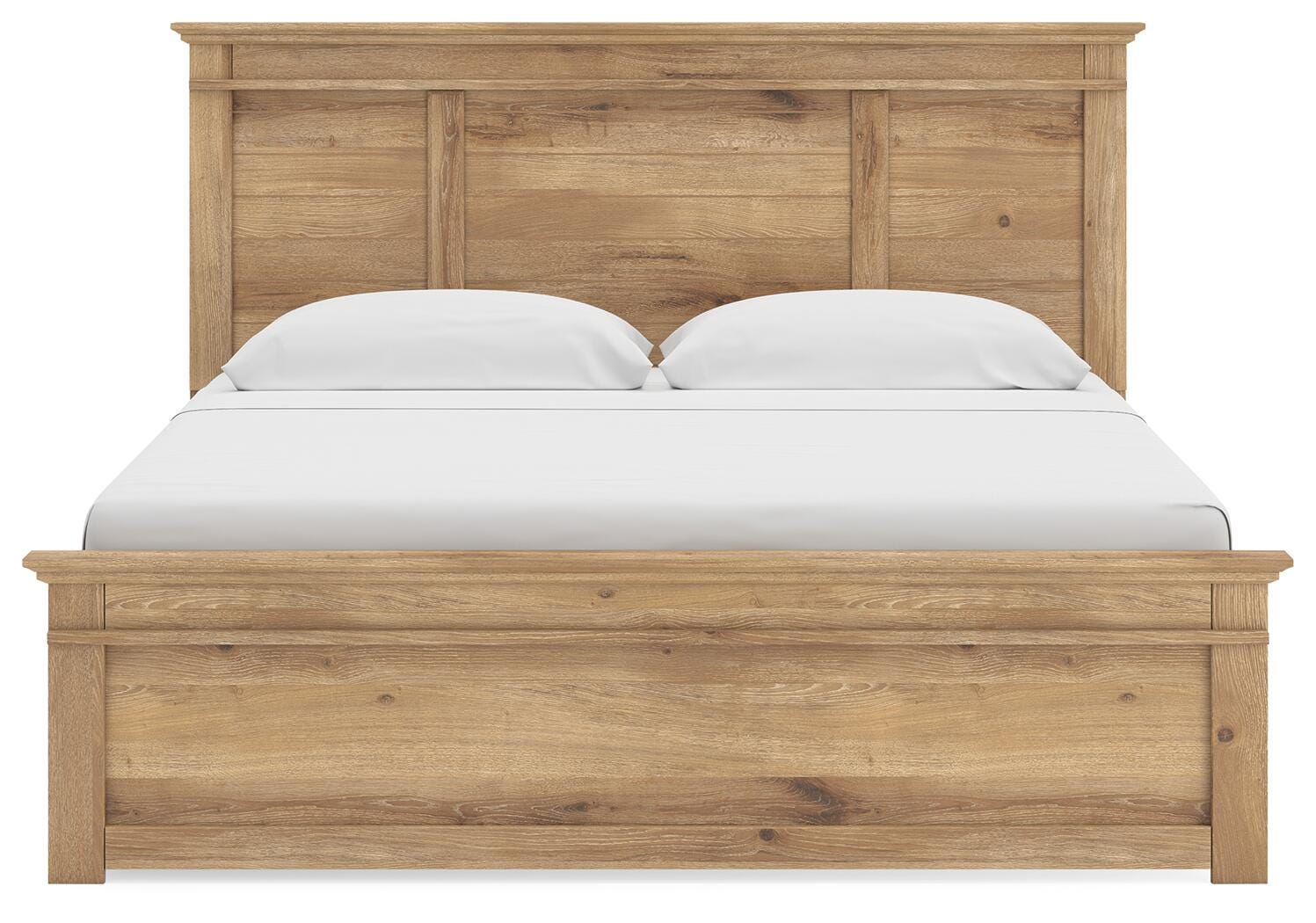 Makidern Tan King Panel Storage Bed view 7