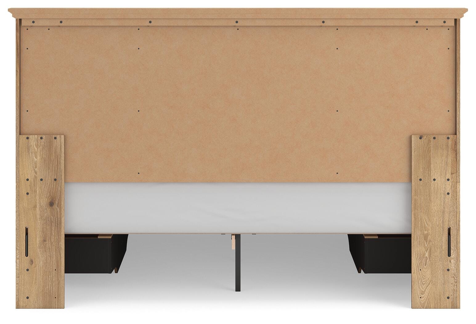 Makidern Tan King Panel Storage Bed view 9