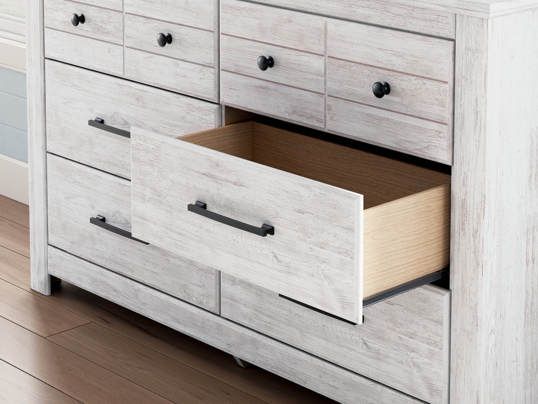 Makidern Whitewash Dresser