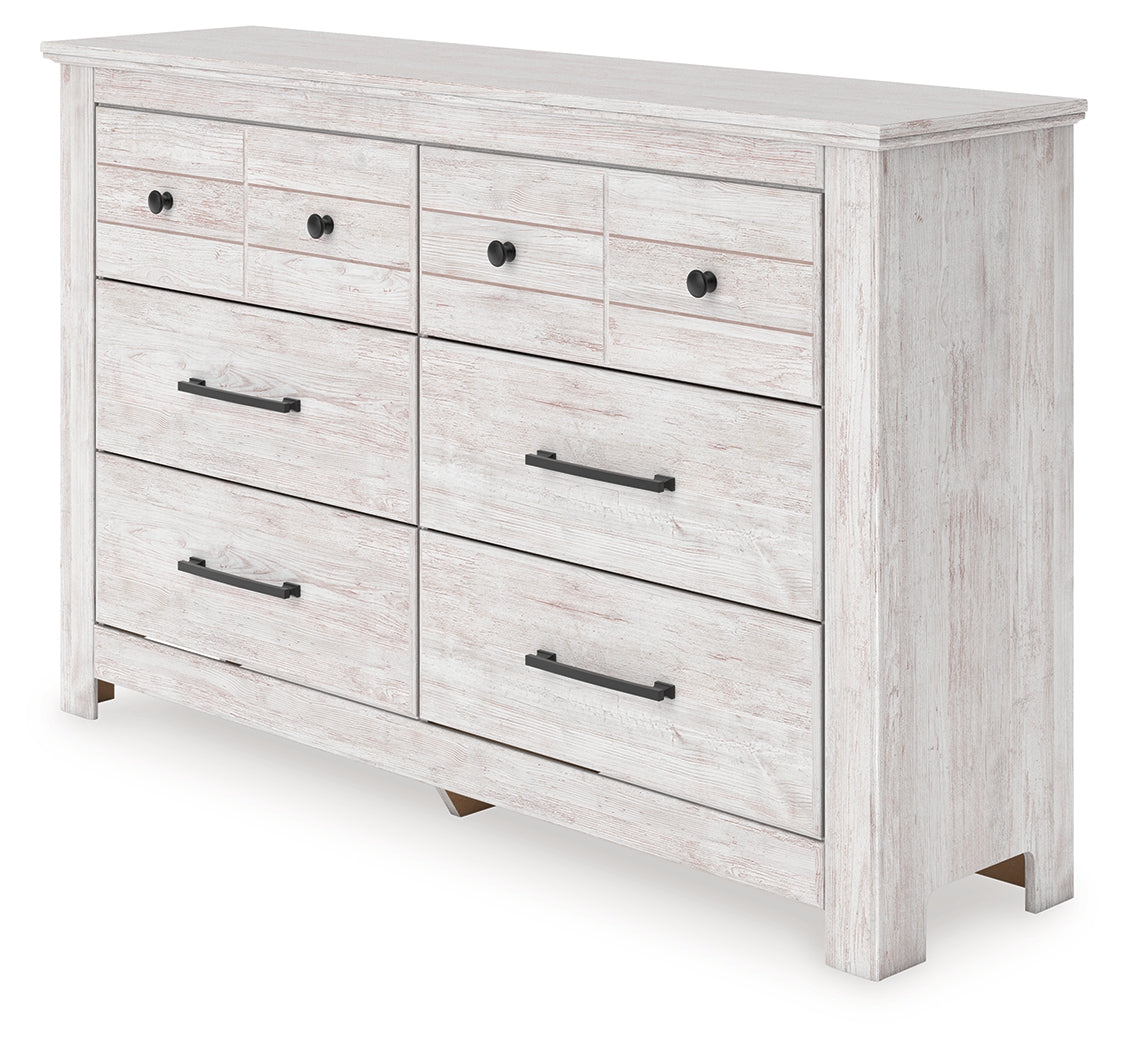 Makidern Whitewash Dresser