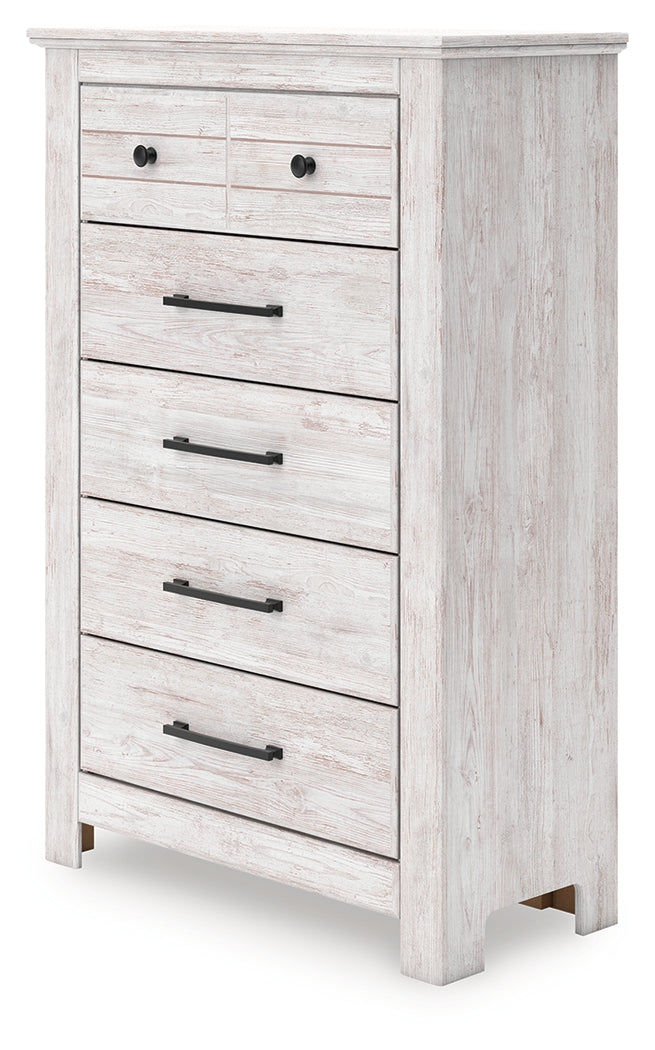 Makidern Whitewash Chest of Drawers