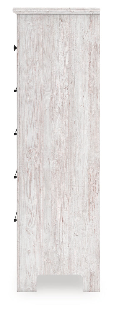 Makidern Whitewash Chest of Drawers
