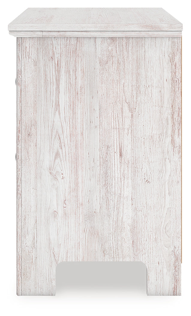 Makidern Whitewash Nightstand