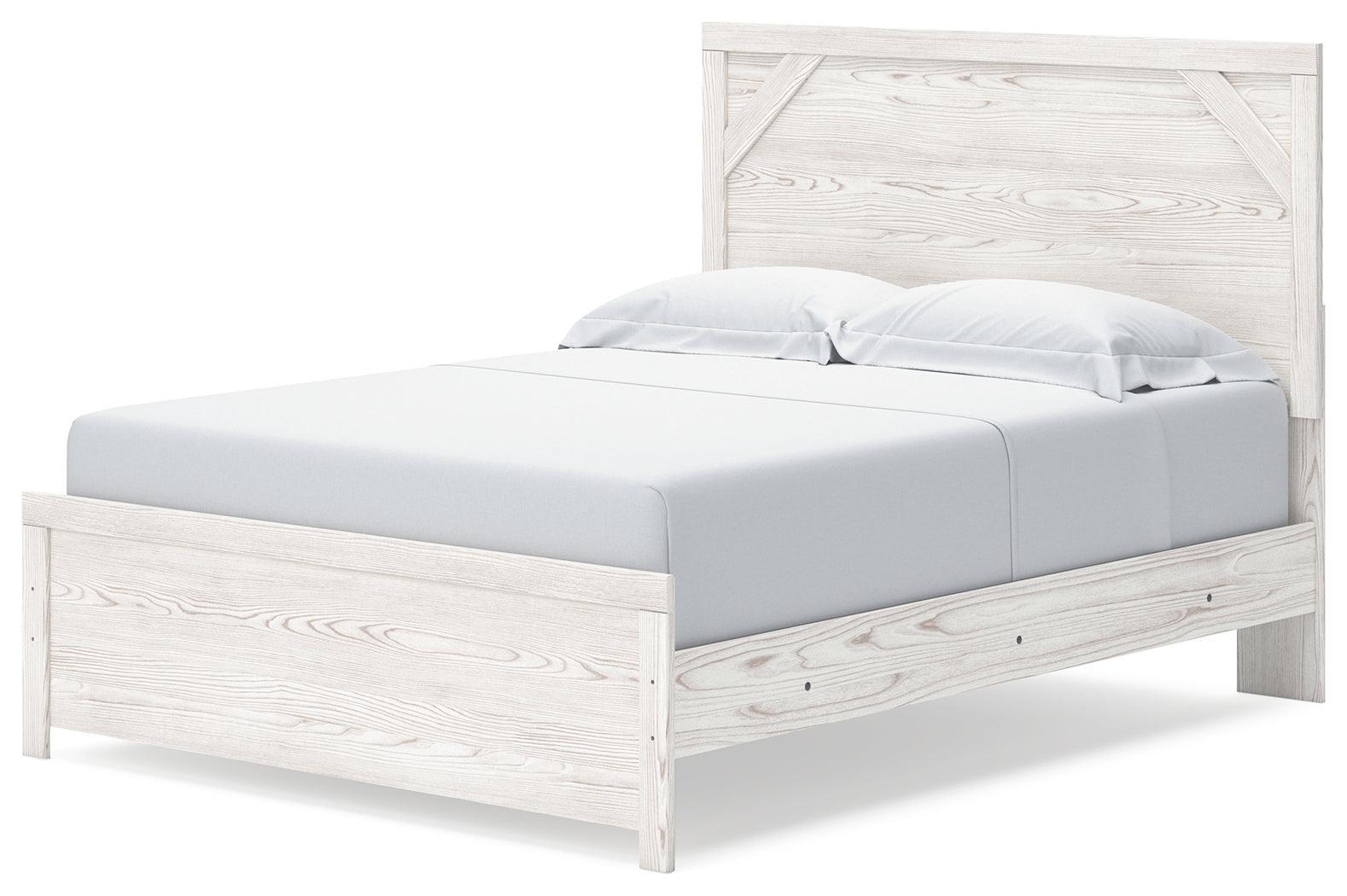 Gerridan White/Gray Queen Panel Bed - Ella Furniture