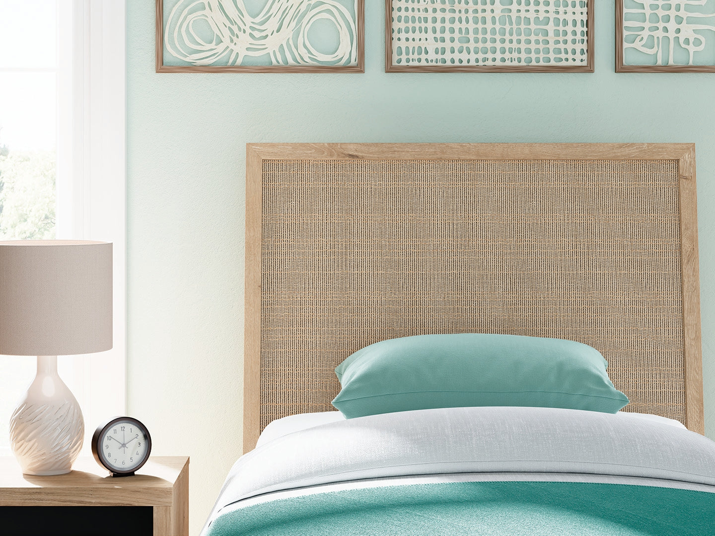 Cielden Two-tone Twin Panel Bed