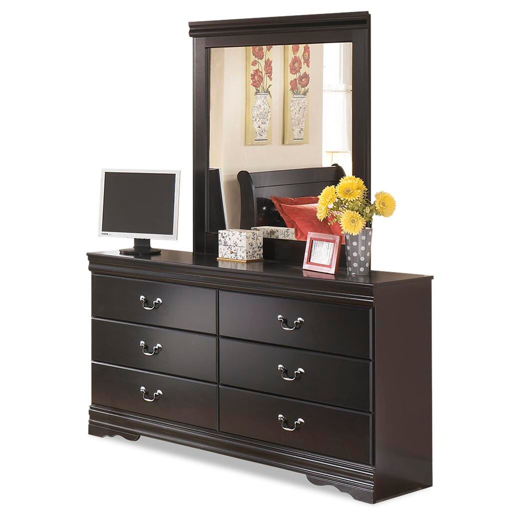Huey Black Vineyard Sleigh Bedroom Set view 5