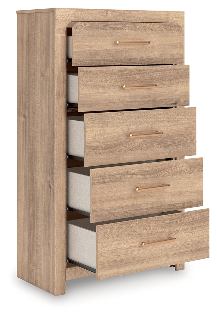 Kinlanni Tan Chest of Drawers