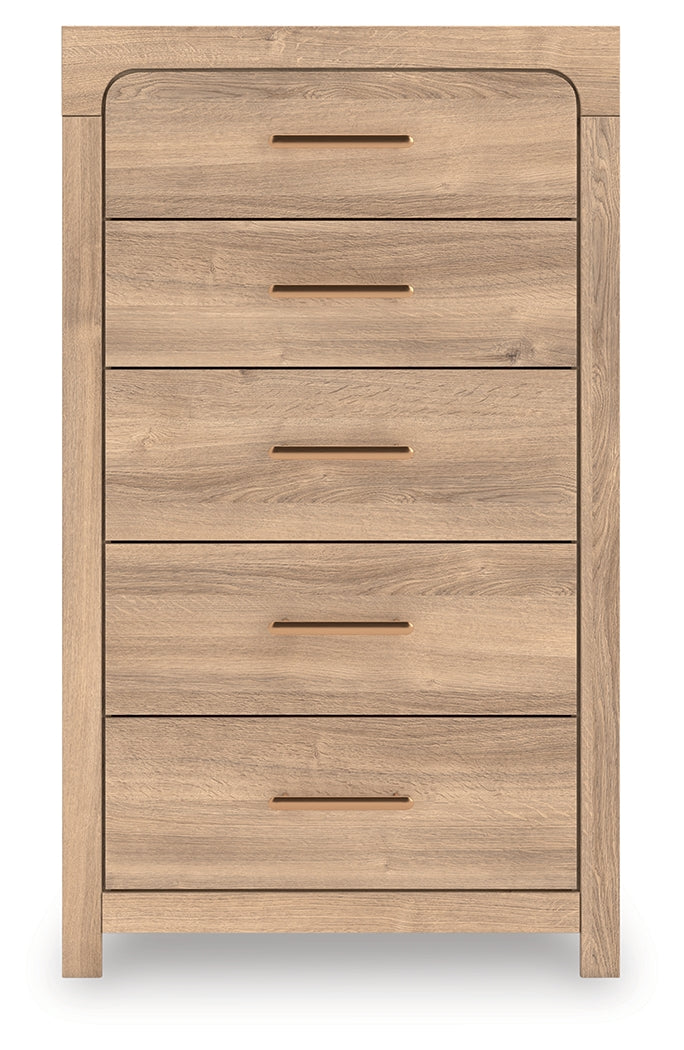Kinlanni Tan Chest of Drawers