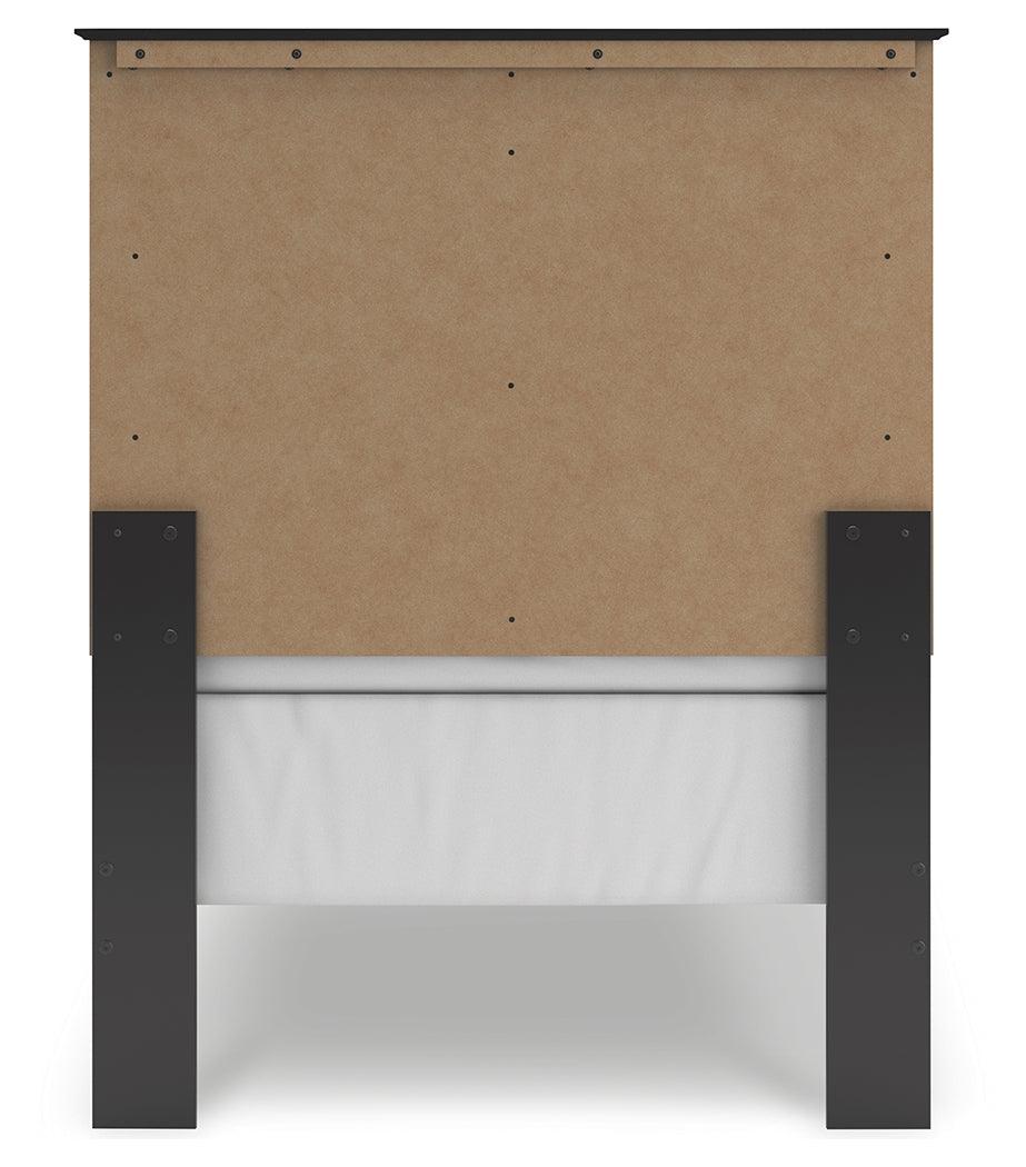 Maribel Black Twin Panel Bed