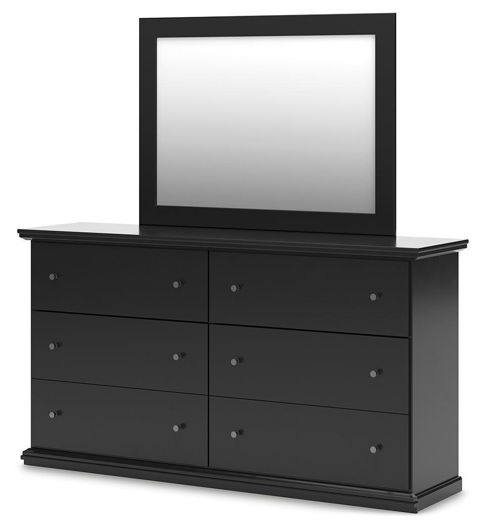 Maribel Black Dresser and Mirror by Ashley