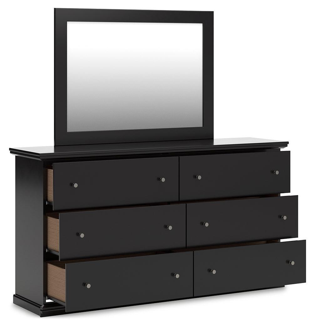 Maribel Black Dresser and Mirror by Ashley