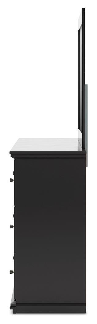 Maribel Black Dresser and Mirror by Ashley