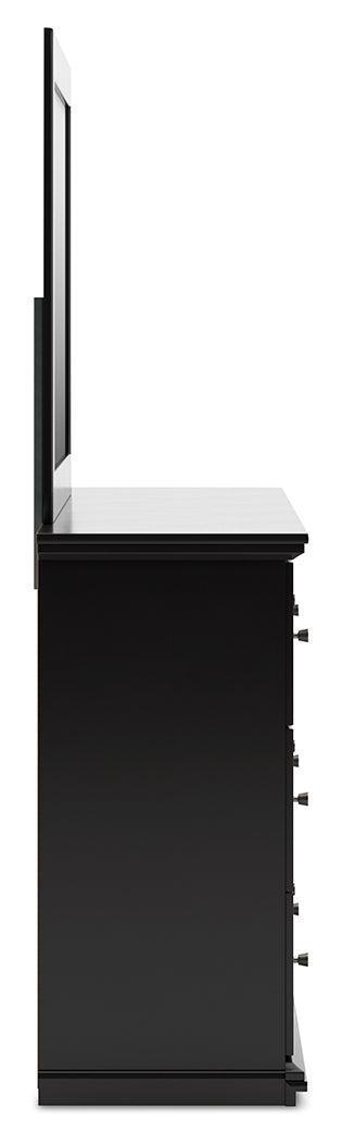 Maribel Black Dresser and Mirror by Ashley
