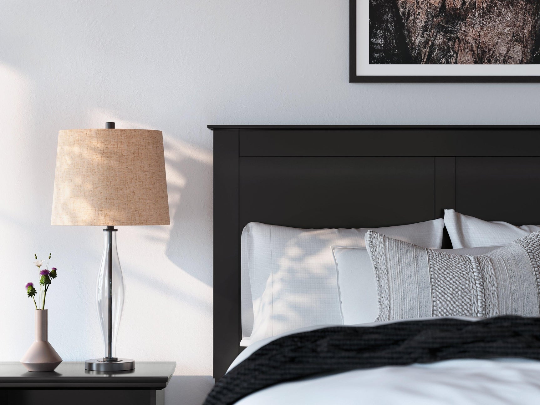 Maribel Black Full Size Panel Bed by Ashley