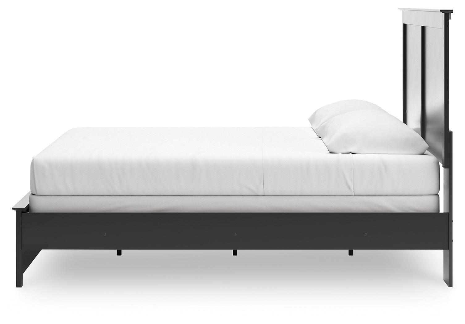 Maribel Black King Panel Bed