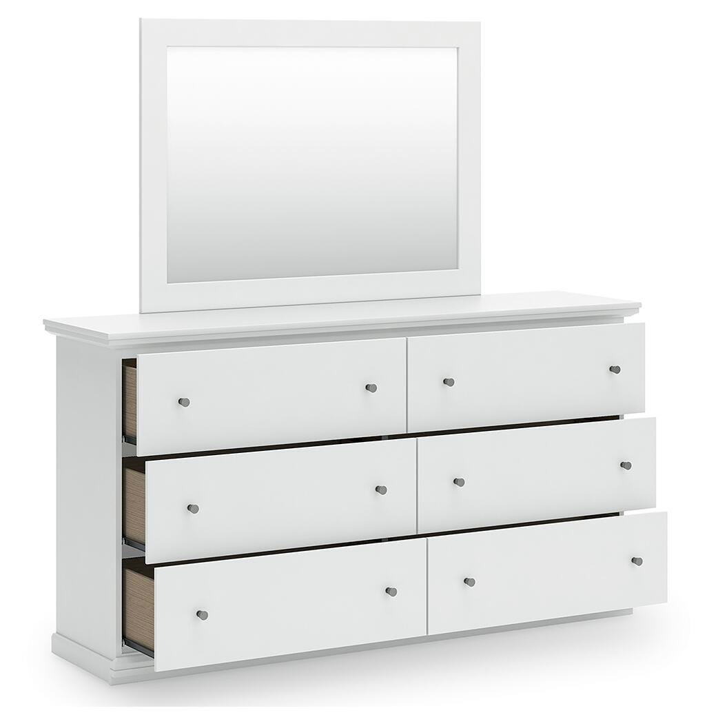Bostwick White Shoals Panel Bedroom Set angled view