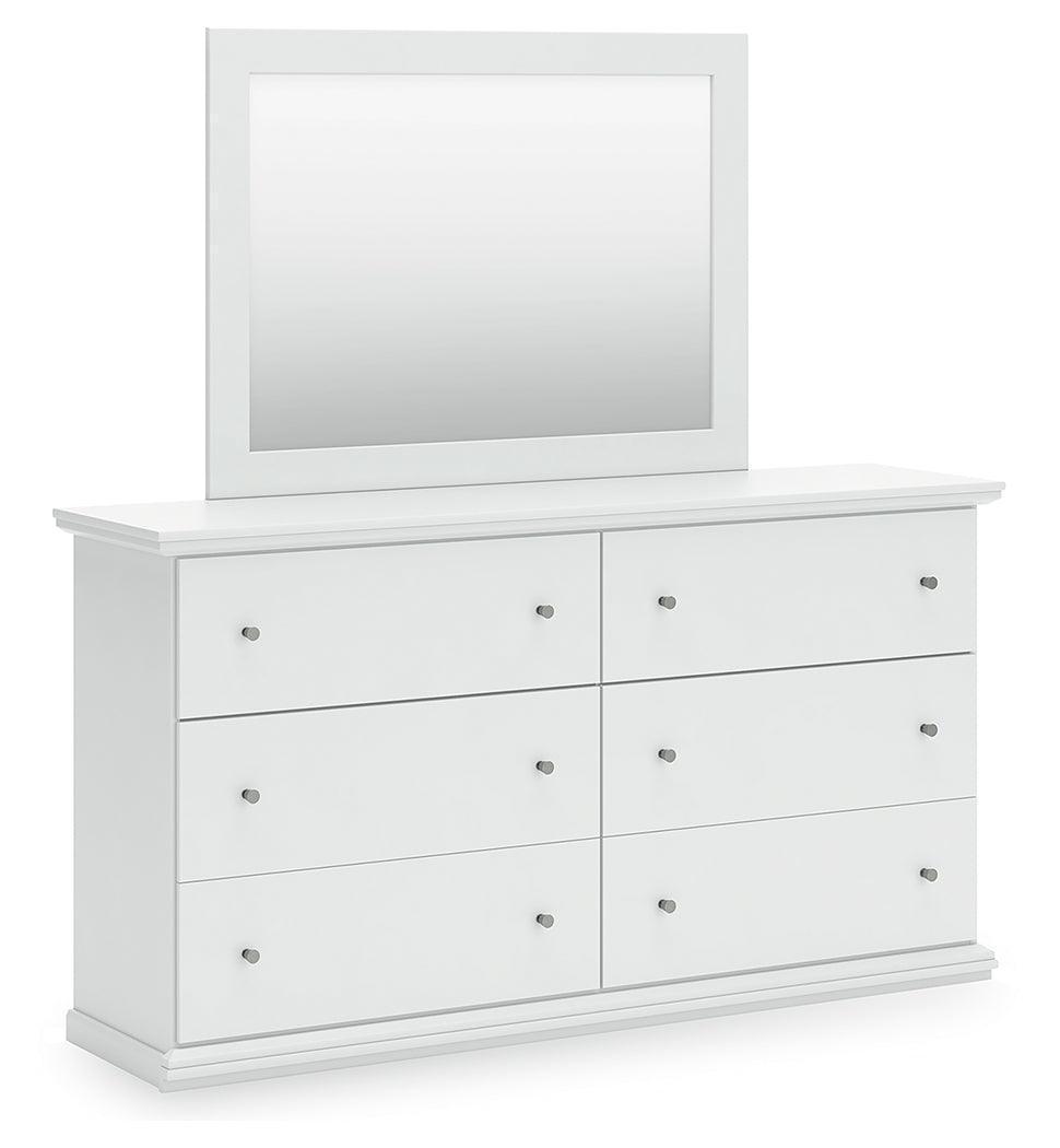 Bostwick Shoals White Dresser And Mirror