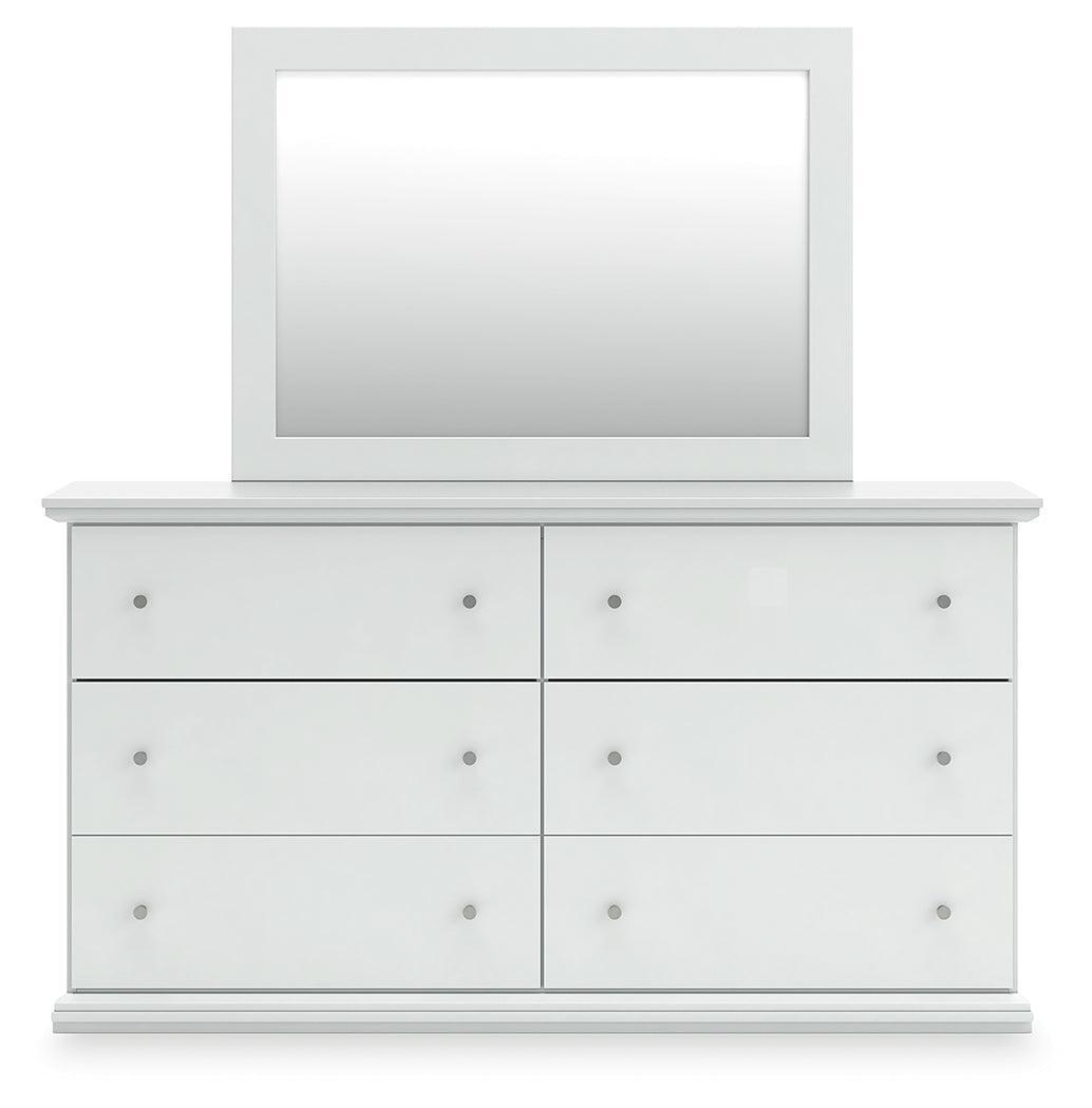 Bostwick Shoals White Dresser And Mirror