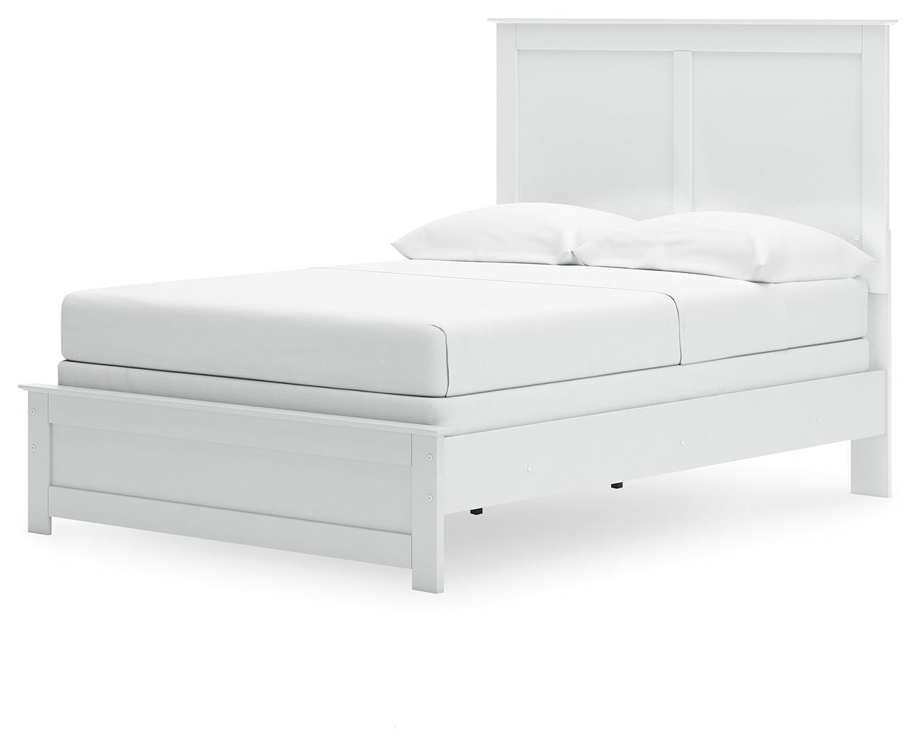 Bostwick Shoals White Full Panel Full-Size Bed