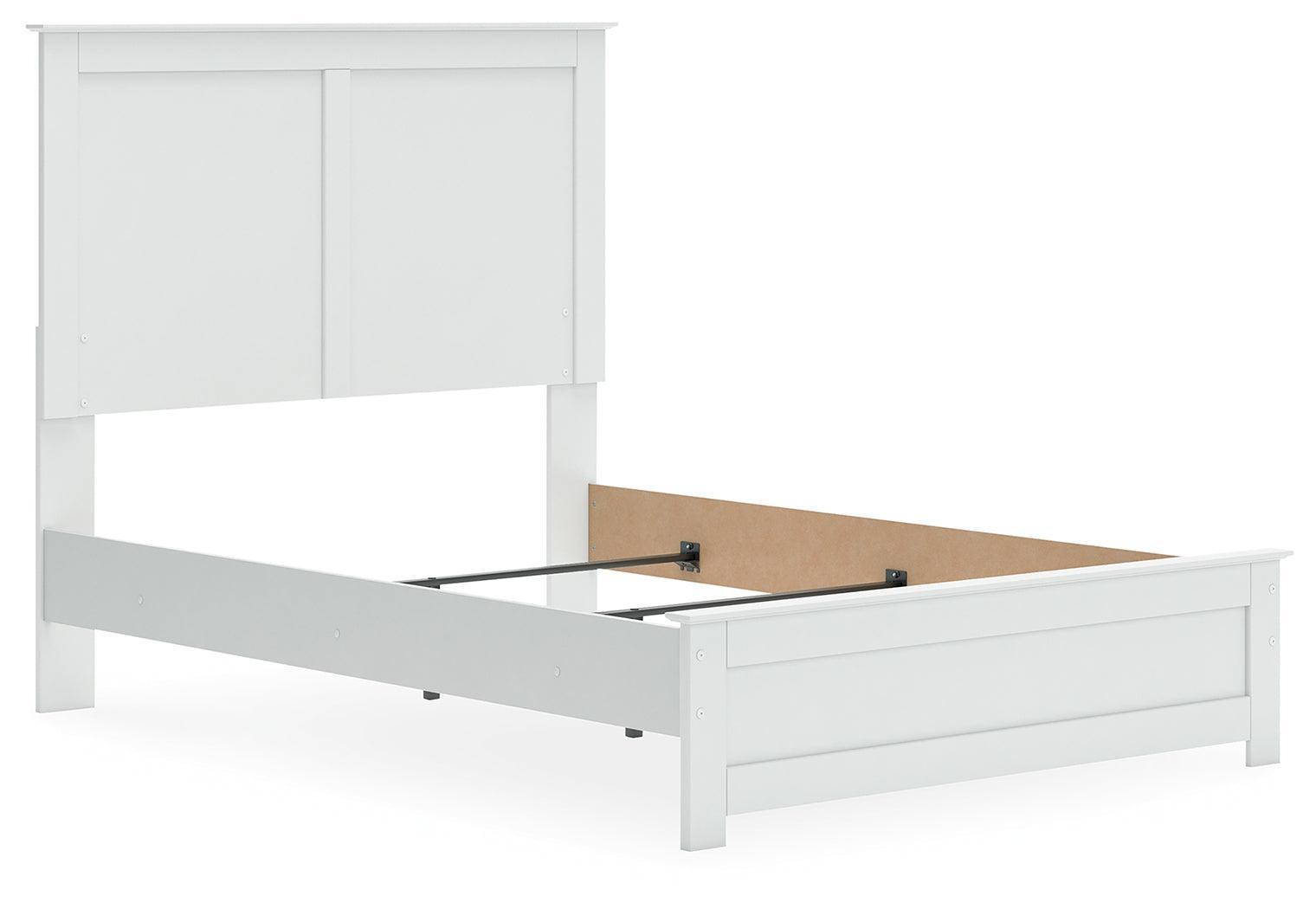 Bostwick Shoals White Full Panel Full-Size Bed
