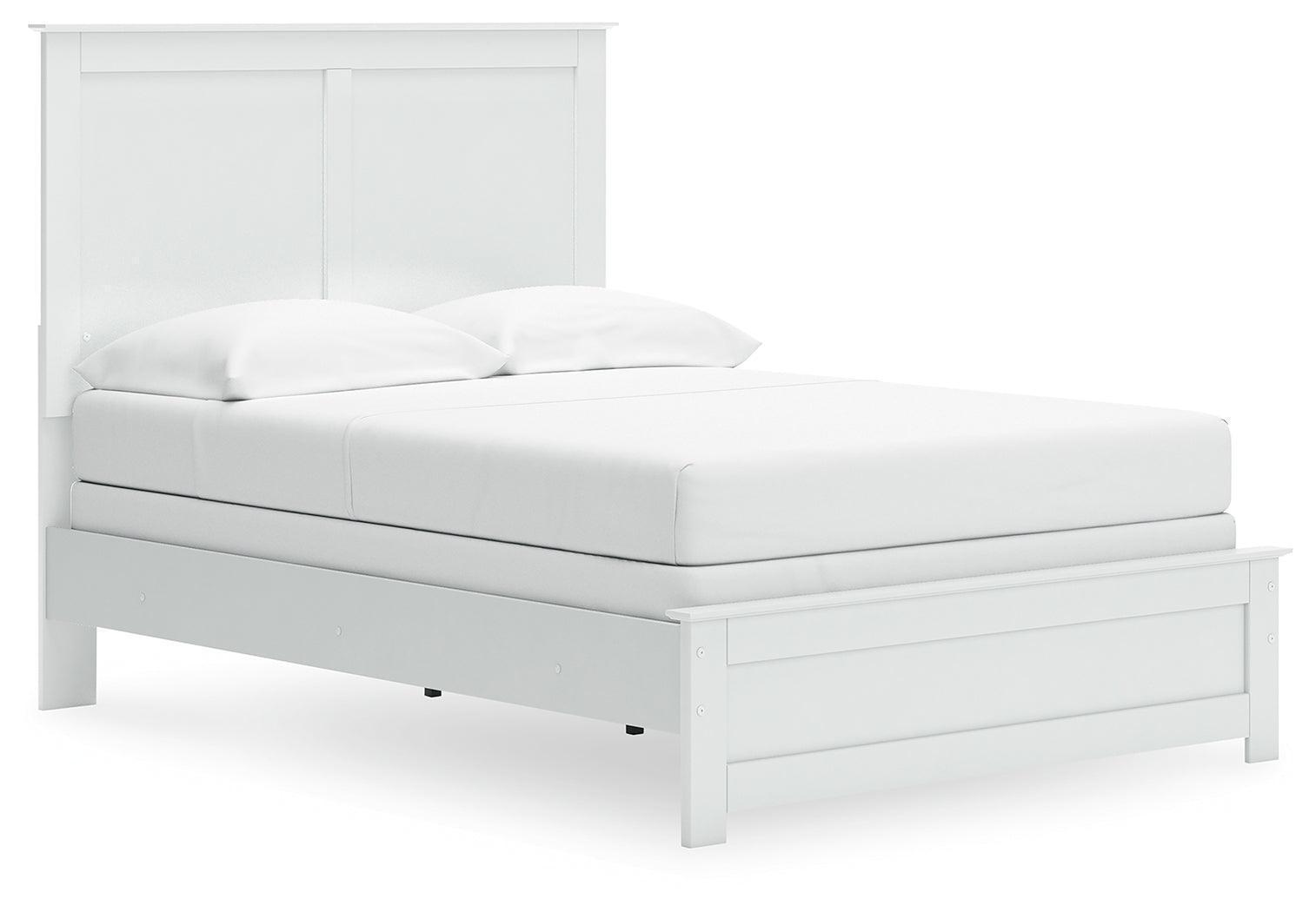 Bostwick Shoals White Full Panel Full-Size Bed