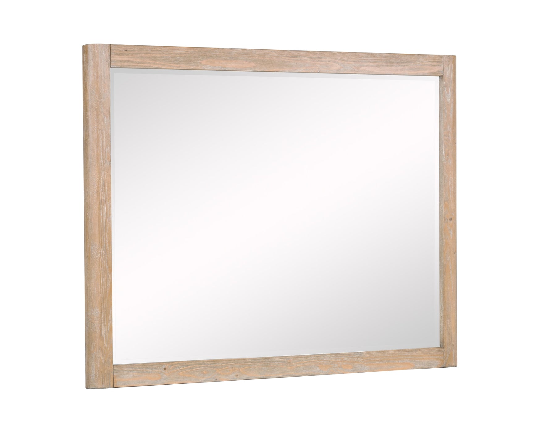 Kara Natural Upholstered Panel Bedroom Set mirror by Crownmark | Ella Furniture