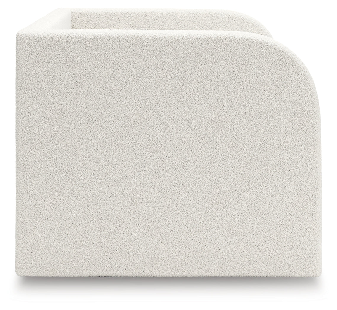 Arloster Tan/White Twin Upholstered Day Bed