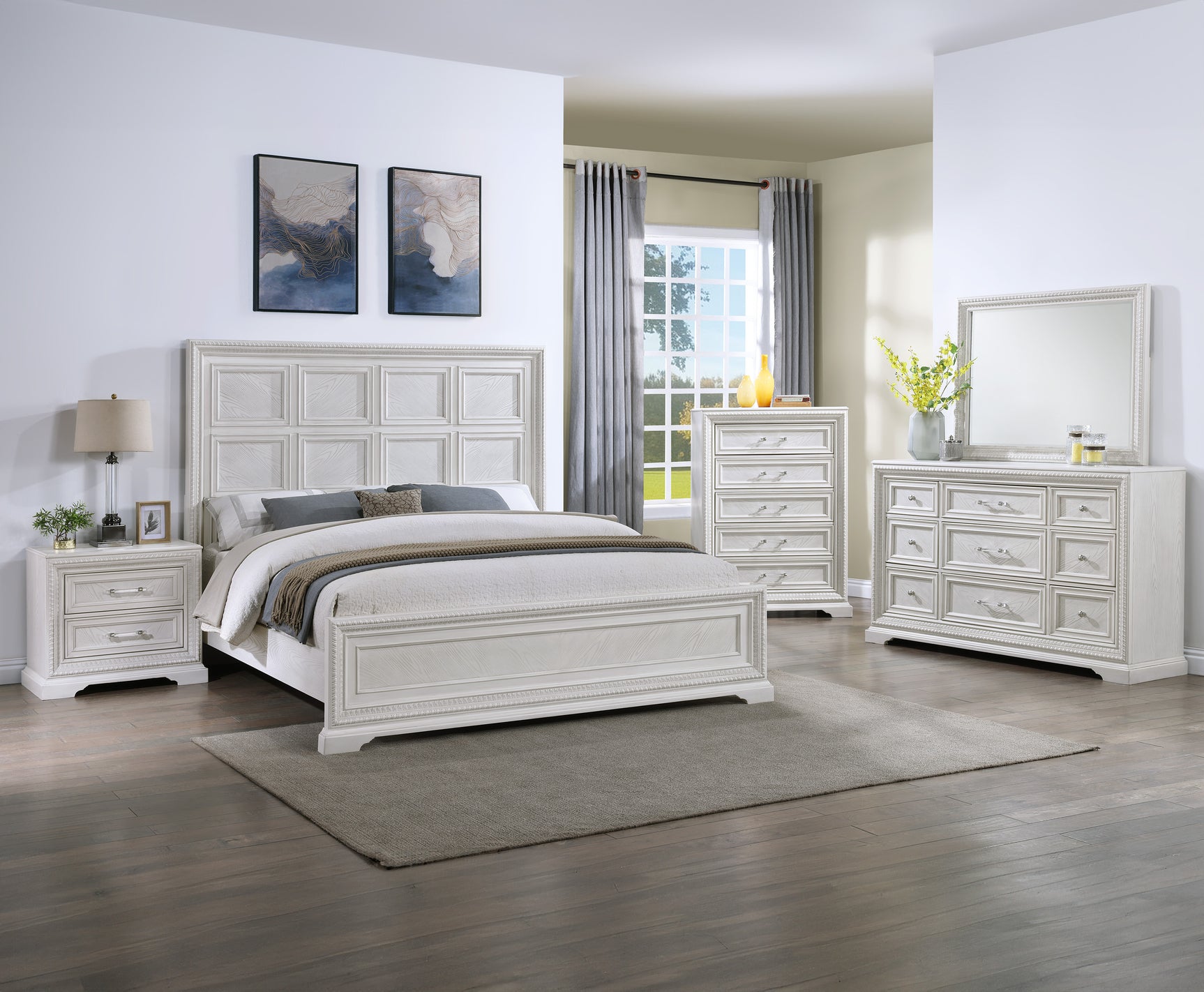 Alexandria White Night Stand